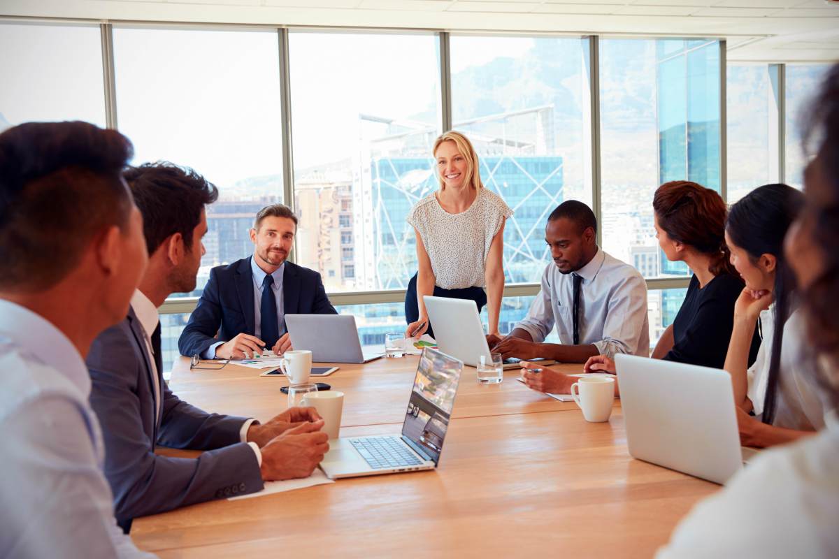 Gorgeous woman leading board meeting | What Are Your Strengths and How To Sell Using Your Skills?