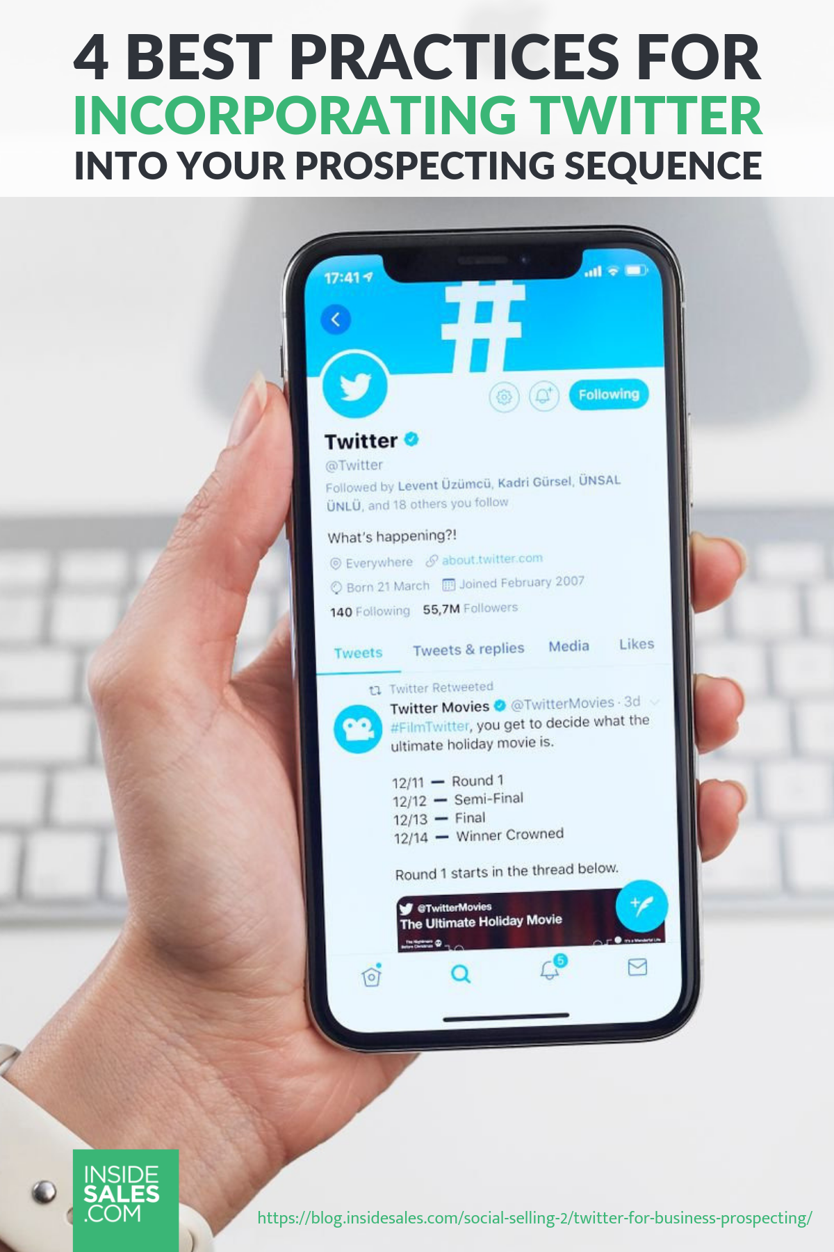 4 Best Practices For Incorporating Twitter Into Your Prospecting Sequence https://resources.insidesales.com/blog/social-selling-2/twitter-for-business-prospecting/
